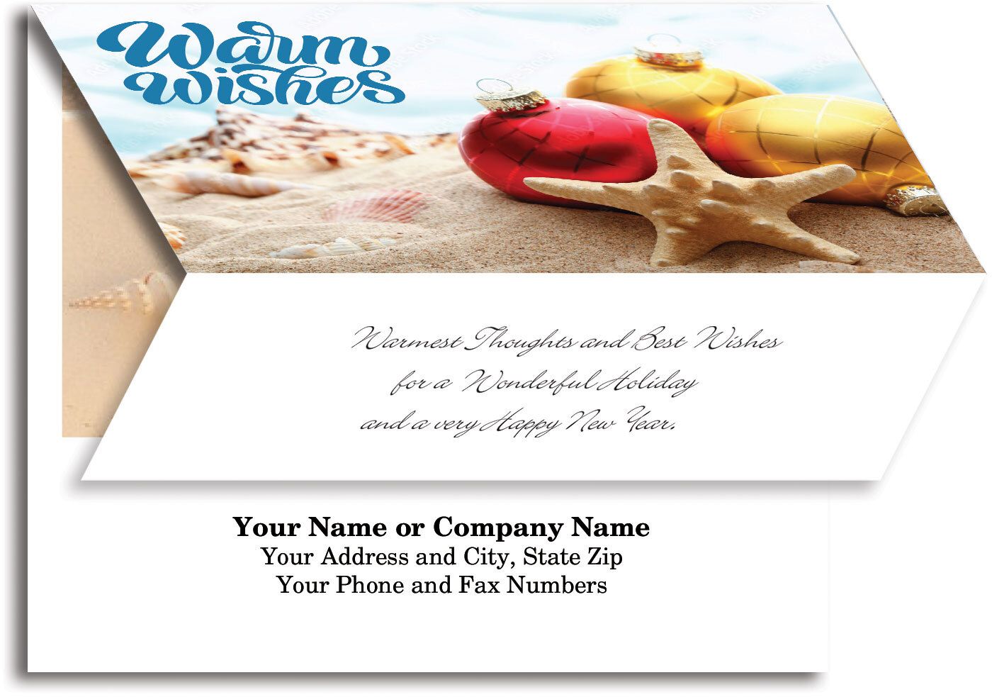 BEACH WARM WISHES CARD TO CALENDAR 11