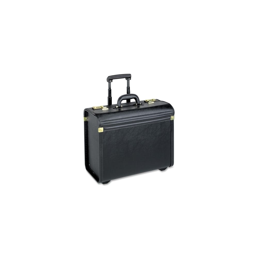 Rolling Laptop/Catalog Case - Black 22" Telescoping Handle 2