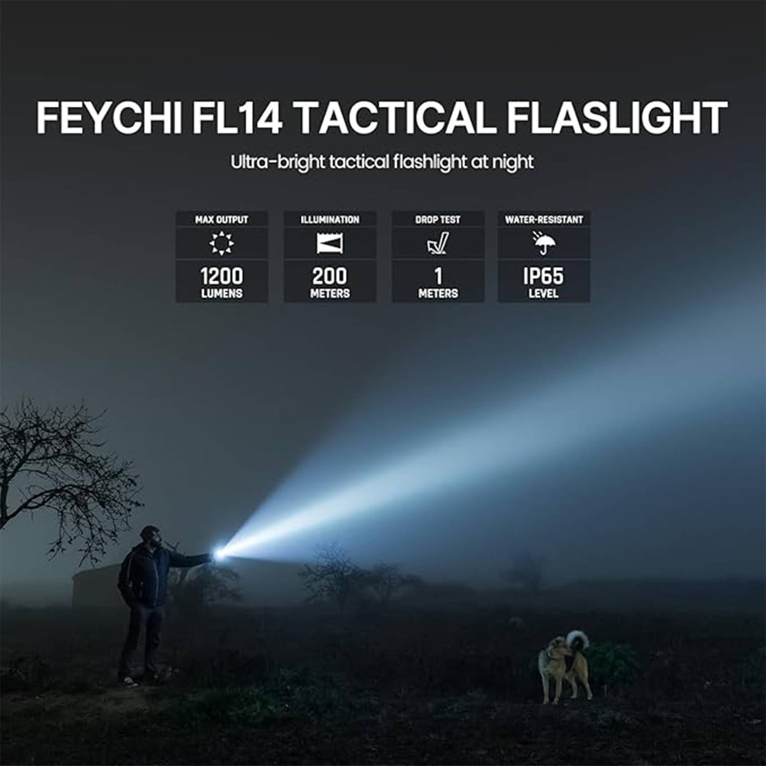 Waterproof Outdoor Aluminum Tactical LED Flashlight 4