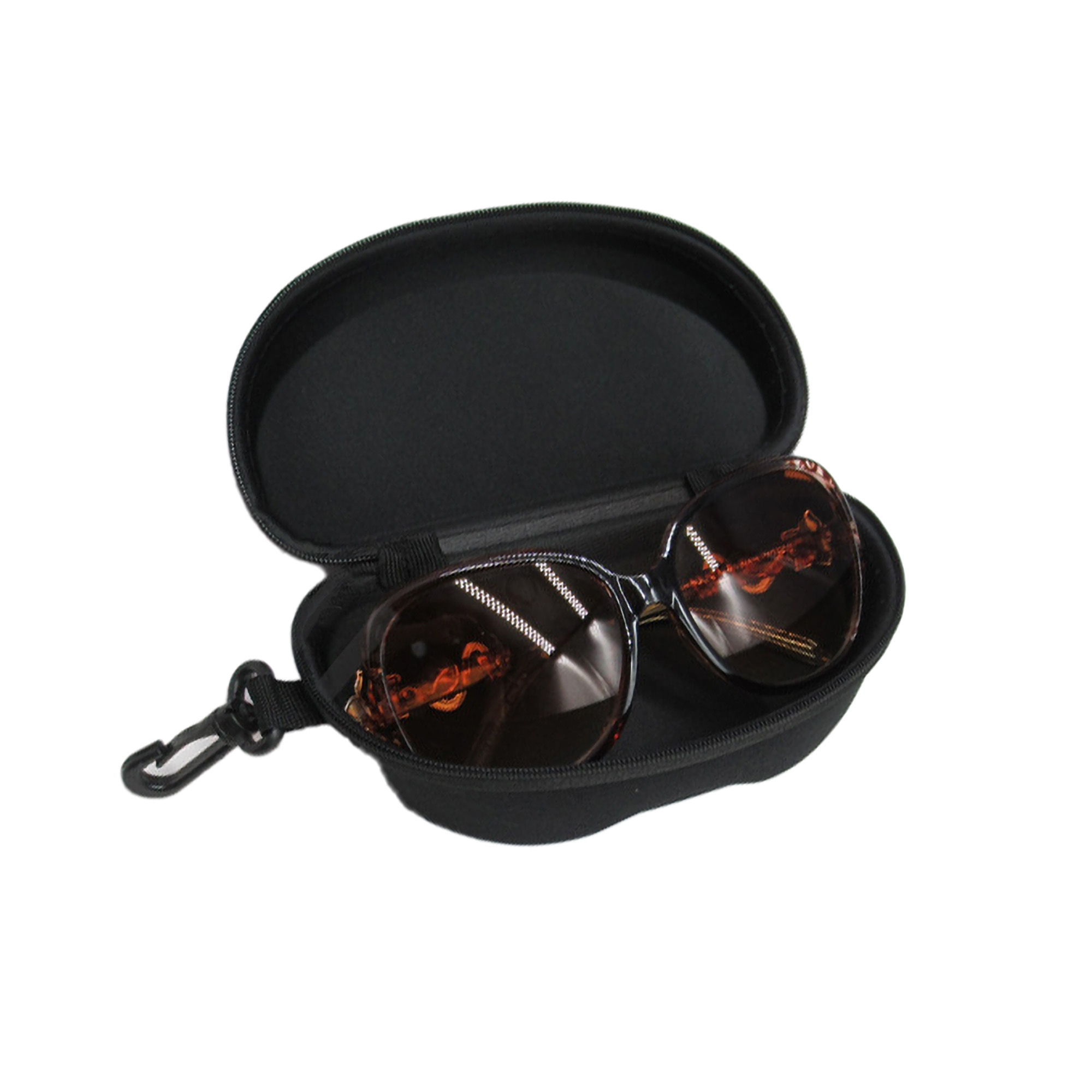 Storage Zipper Case Glasses Felt Lining Reinforced Belt Clip 3