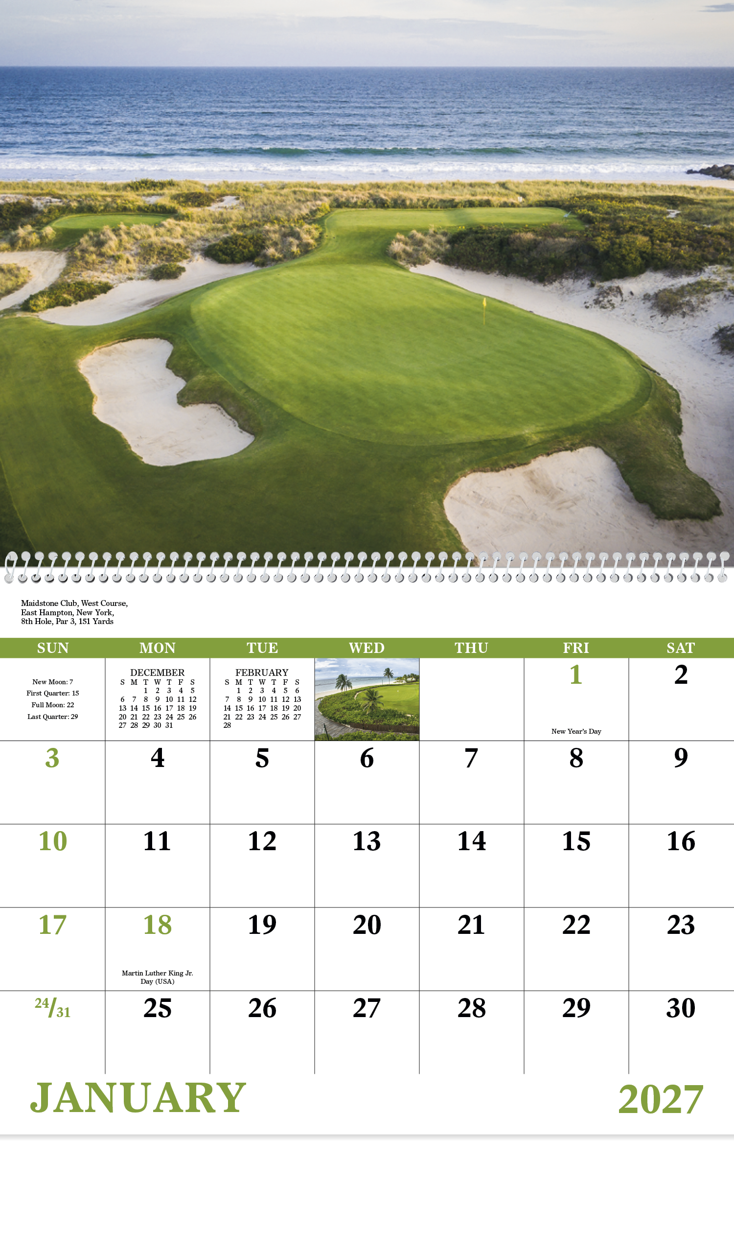 Good Value™ Fairways & Greens - Spiral Calendar 33