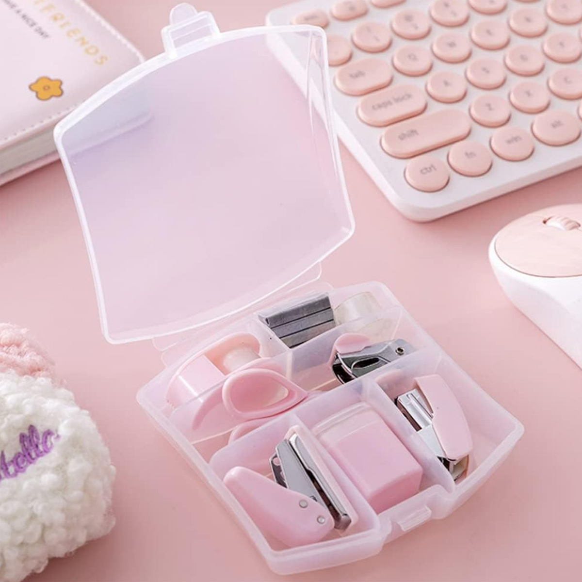 Mini Office Stationery Set W/ Stapler Accessories in Case 4
