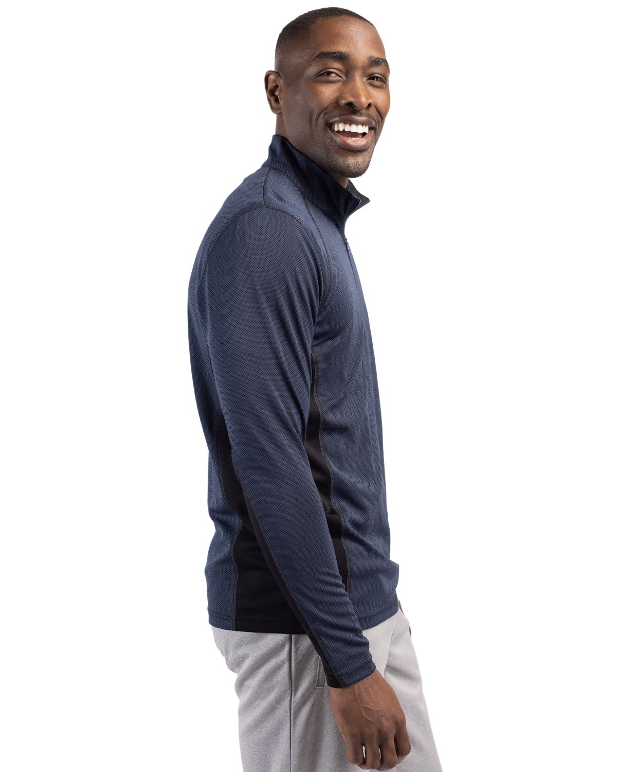 Clique Ice Pique Colorblock Tech Mens Half Zip 10