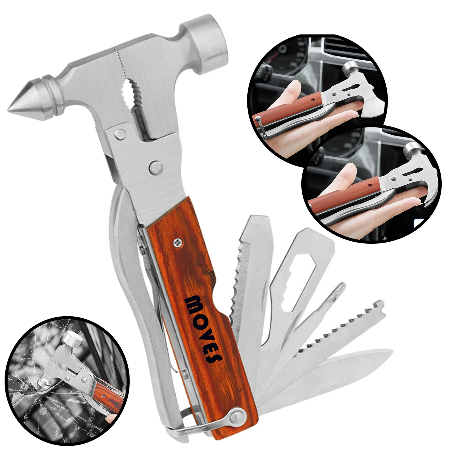 Multifunctional Emergency Escape Hammer 8