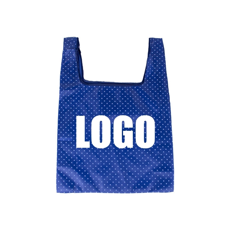 Polyester Folding Grocery Tote, custom tote bag with logo imprint 3