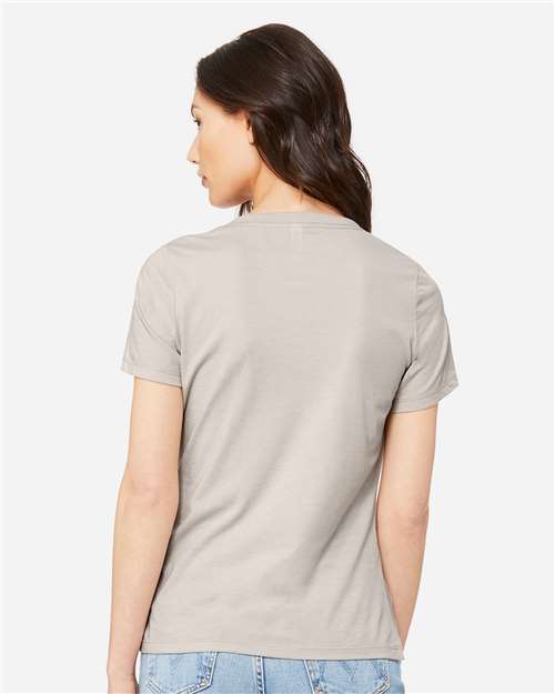 Women's Relaxed Heather CVC V-Neck Tee - 6405CVC 95