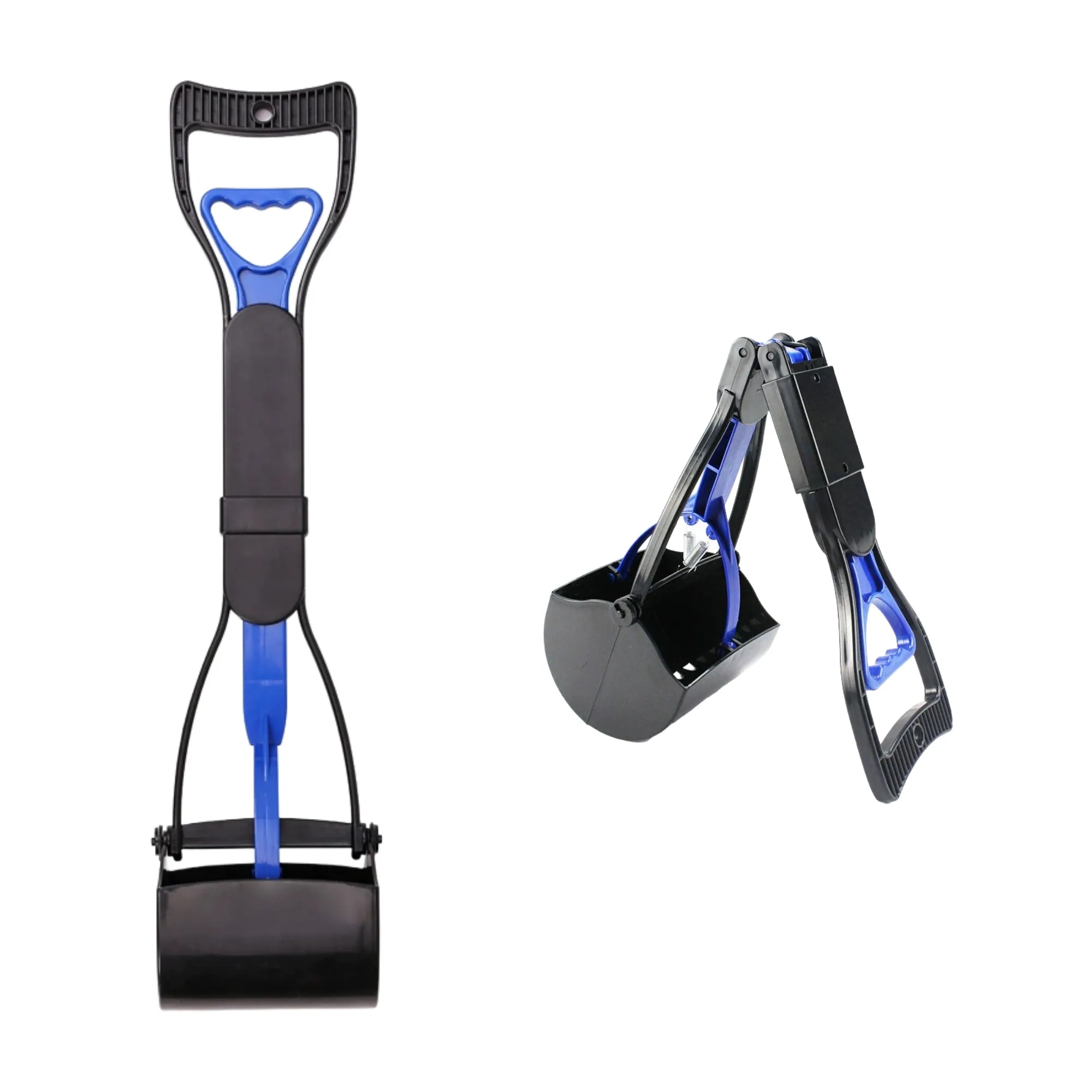 Foldable Long-Handled Pet Pooper Scooper With Trash Bag 4