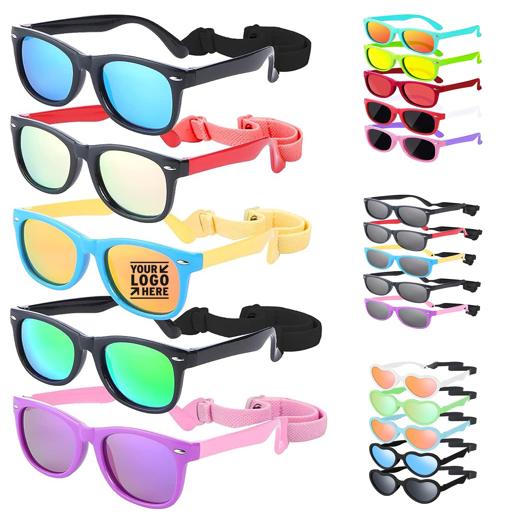 Kids Boys Girls Silicon Unbreakable Polarized UV Protected Sports Toddler Sunglass 3
