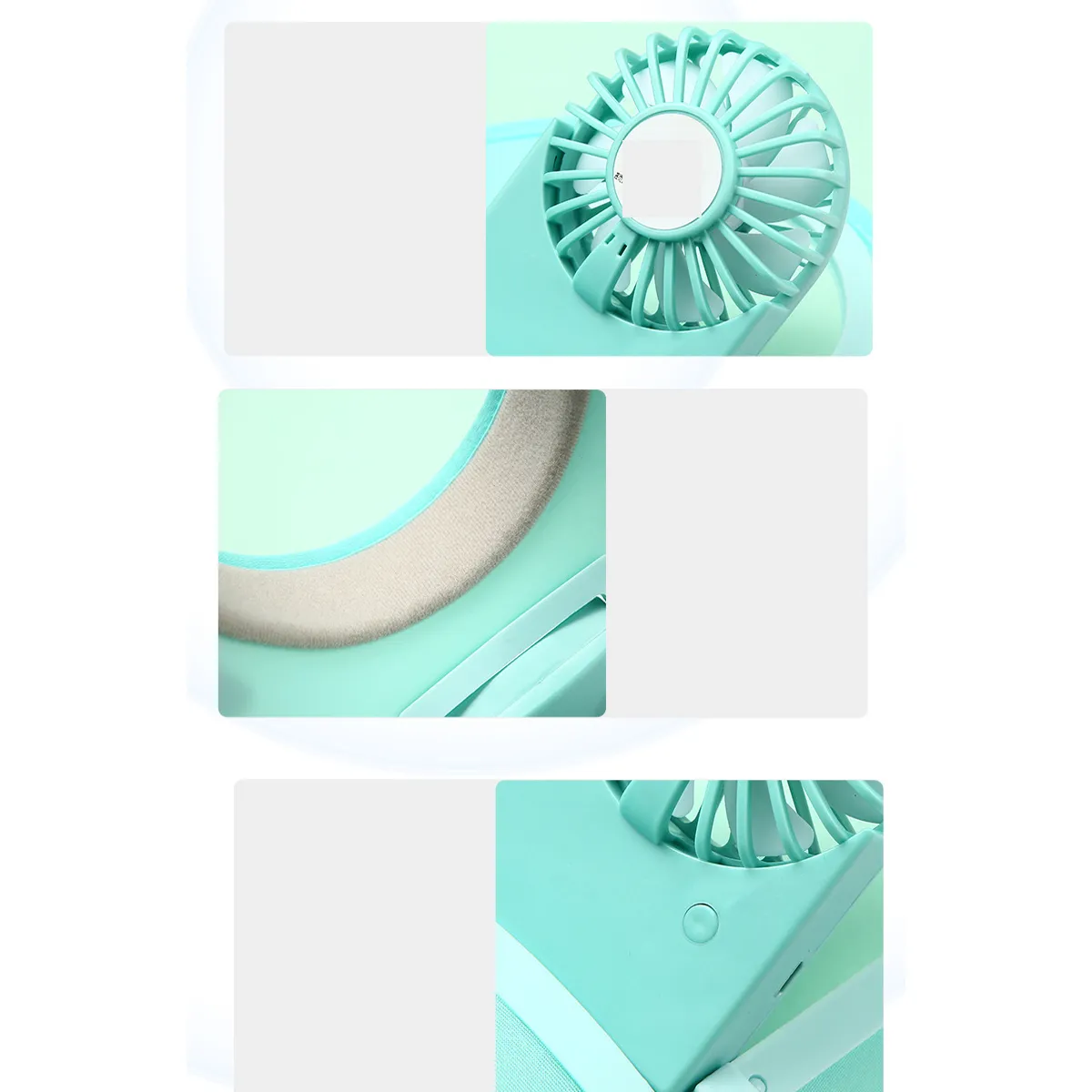 USB Fan Sun Hat Wide Brim Portable Running Visor Cap 6