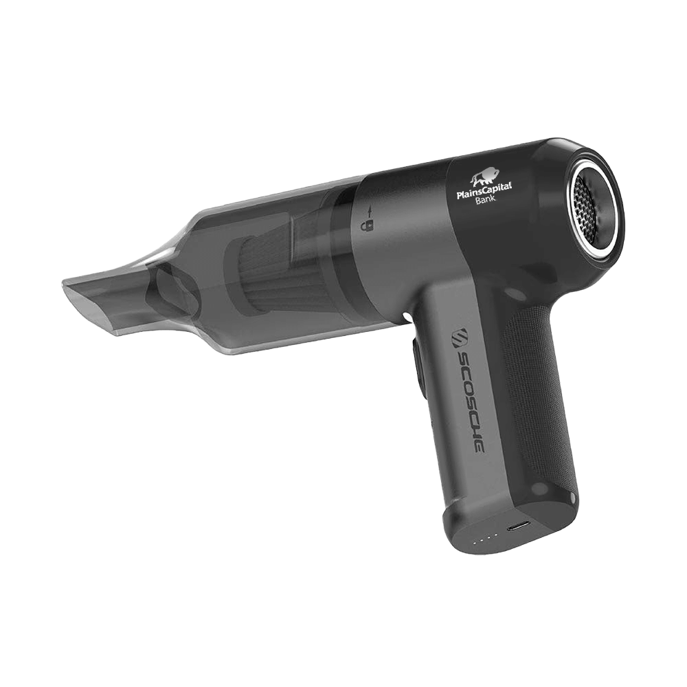 Scosche 4-in-1 High Power Mini Vacuum and Duster with 8 Accessories