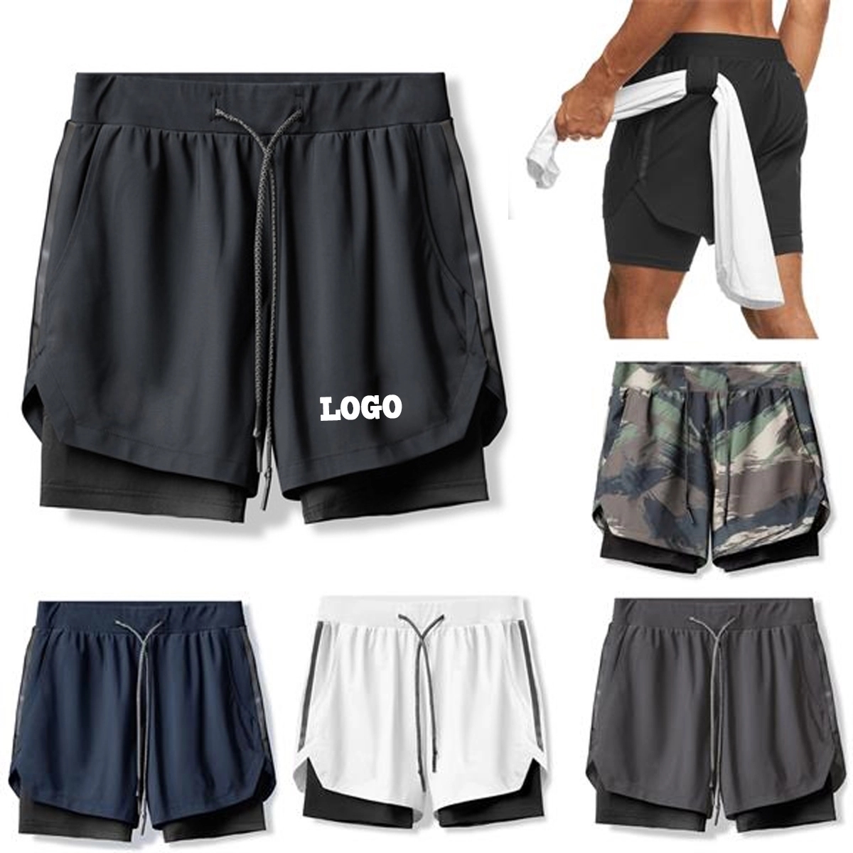 Men'S Gym Workout Shorts 2