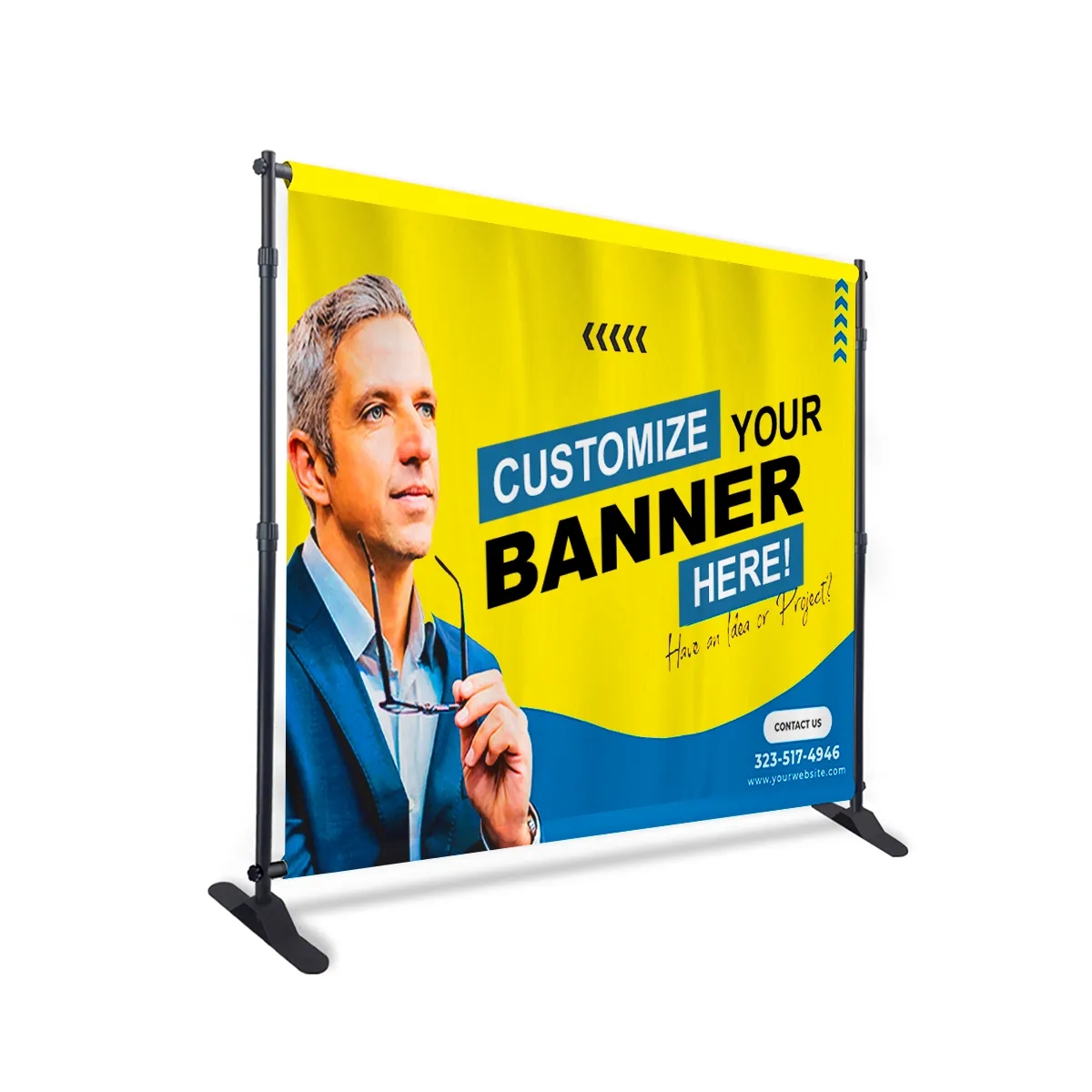 Backdrop Banner - 10 oz Smooth Vinyl (Hardware Optional) 2