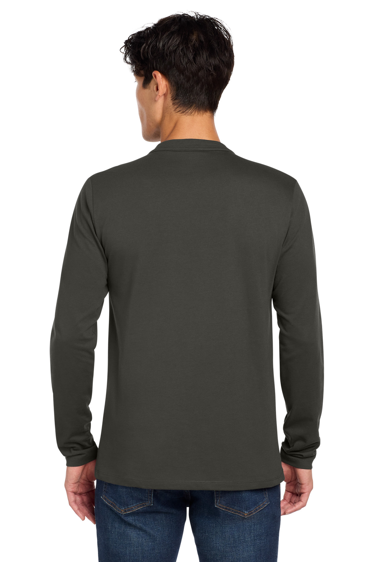 New Era Heritage Blend Long Sleeve Crew Tee. NEA102 27