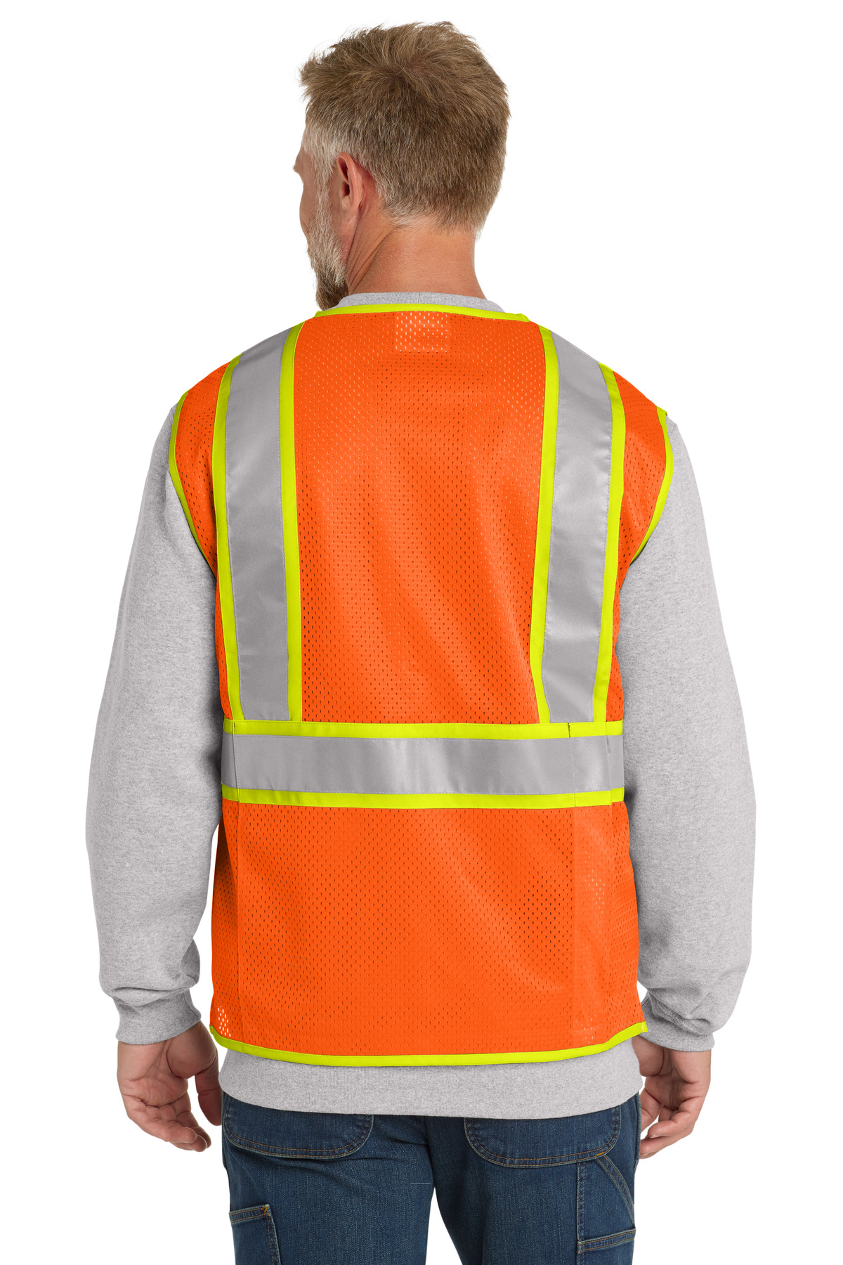 CornerStone ANSI 107 Class 2 Surveyor Zippered Two-Tone Vest. CSV105 5