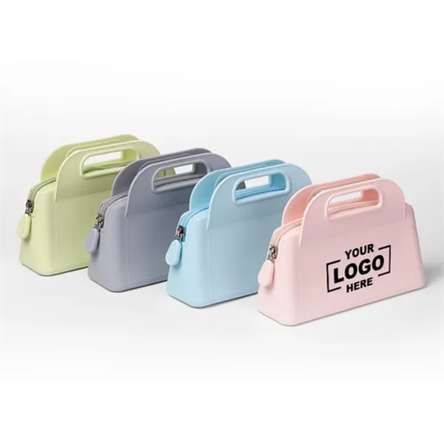 Silicone Cosmetic Zipper Tote Bag 2