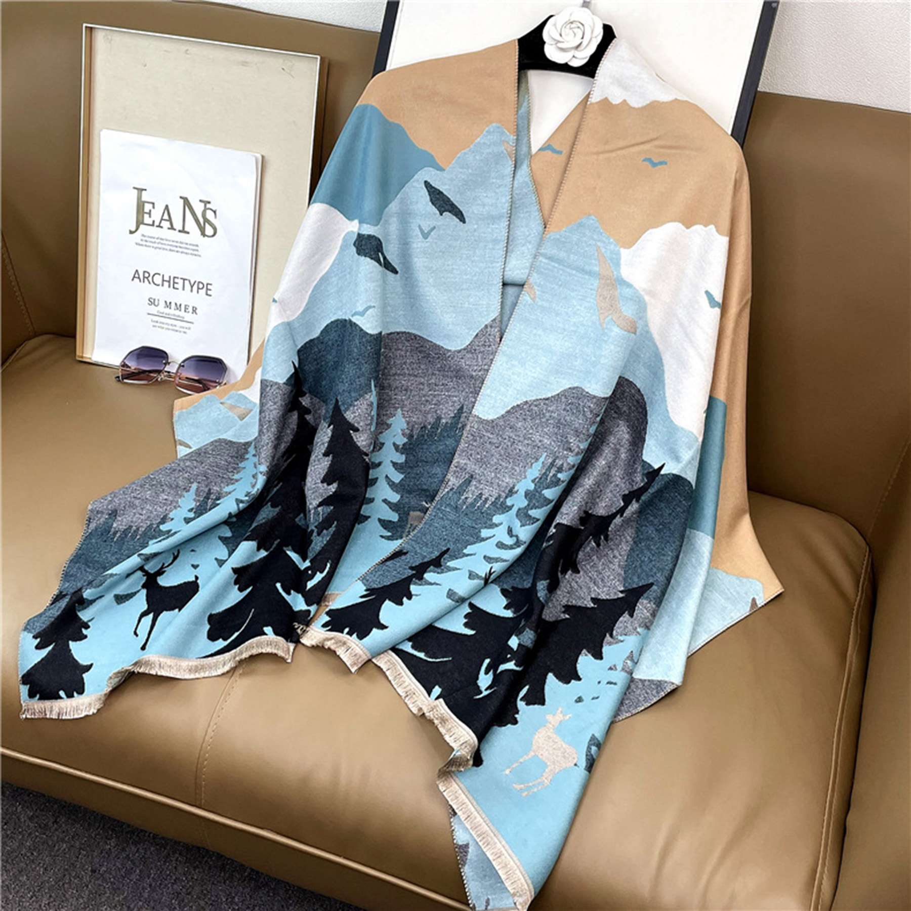 Imitation Cashmere Scarves 3