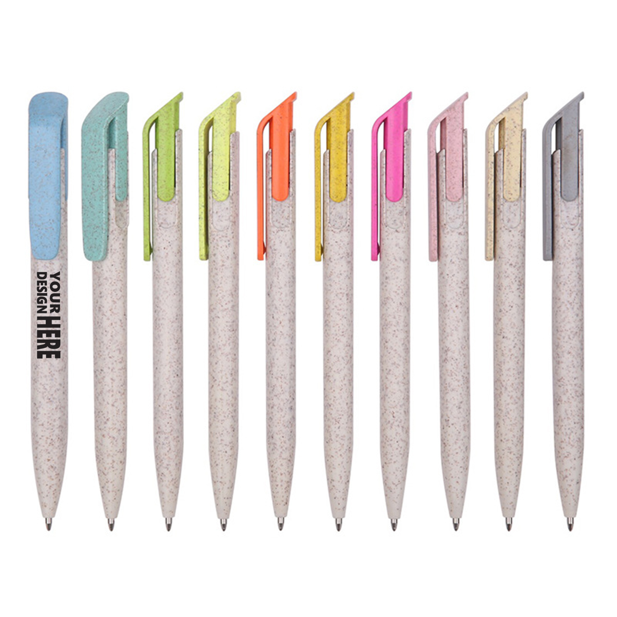 Eco-Friendly Wheat Straw Ballpoint Pen 2
