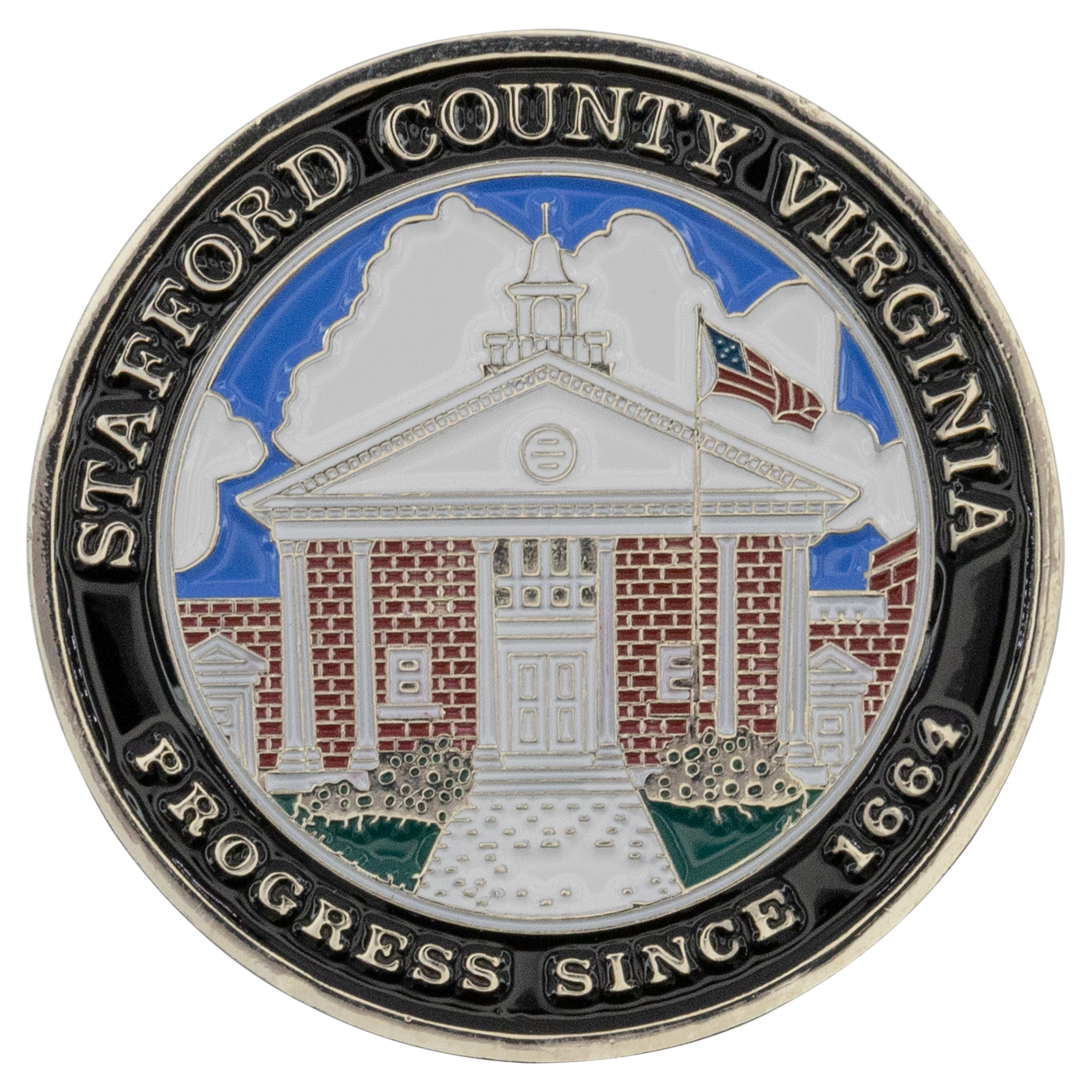 Die Struck Economy Iron Challenge Coins (2") 1