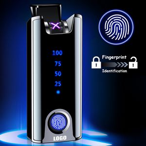 Sleek Electric Arc Lighter With Bottom Fingerprint ID And USB Charging 6