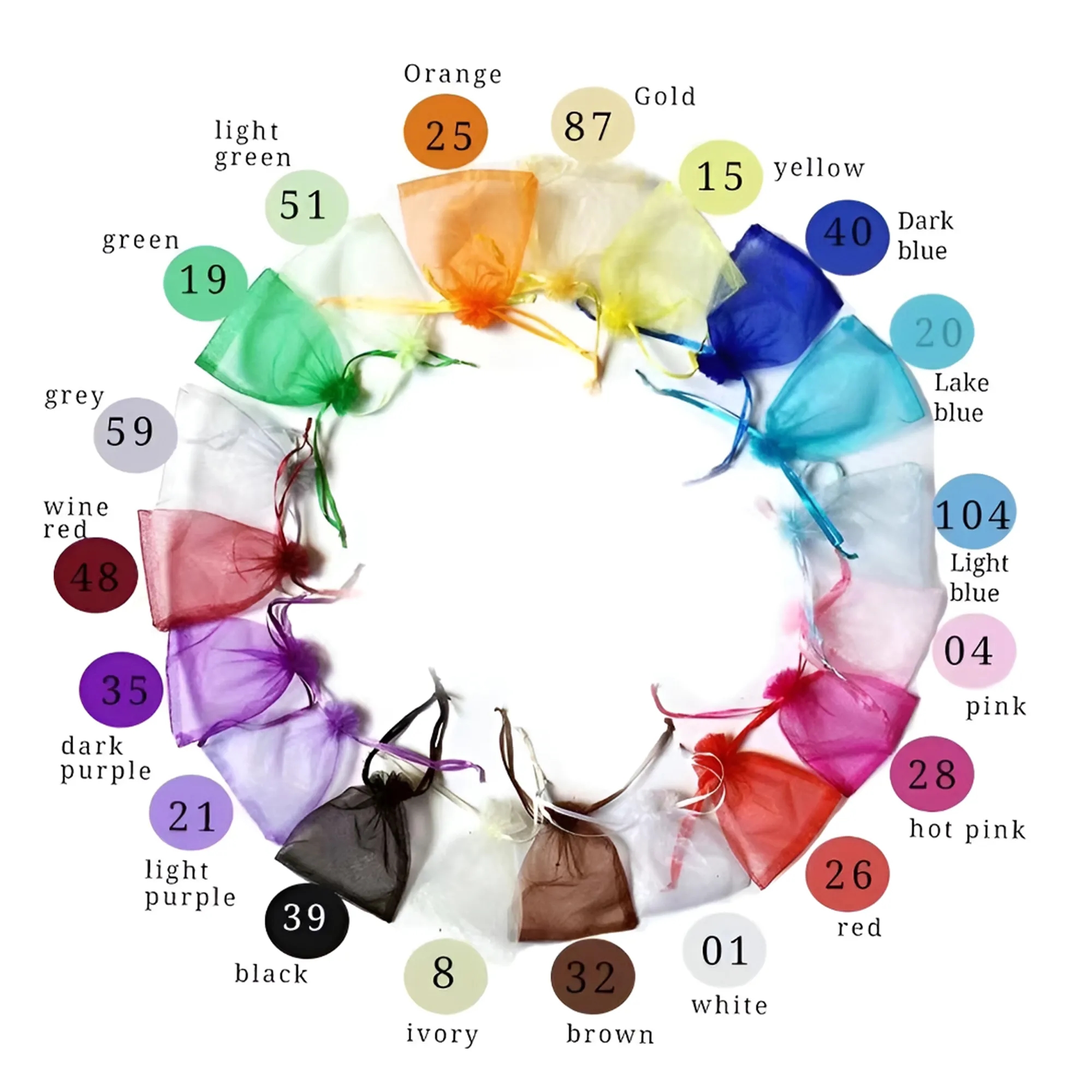 Drawstring Organza Gift Bags 2