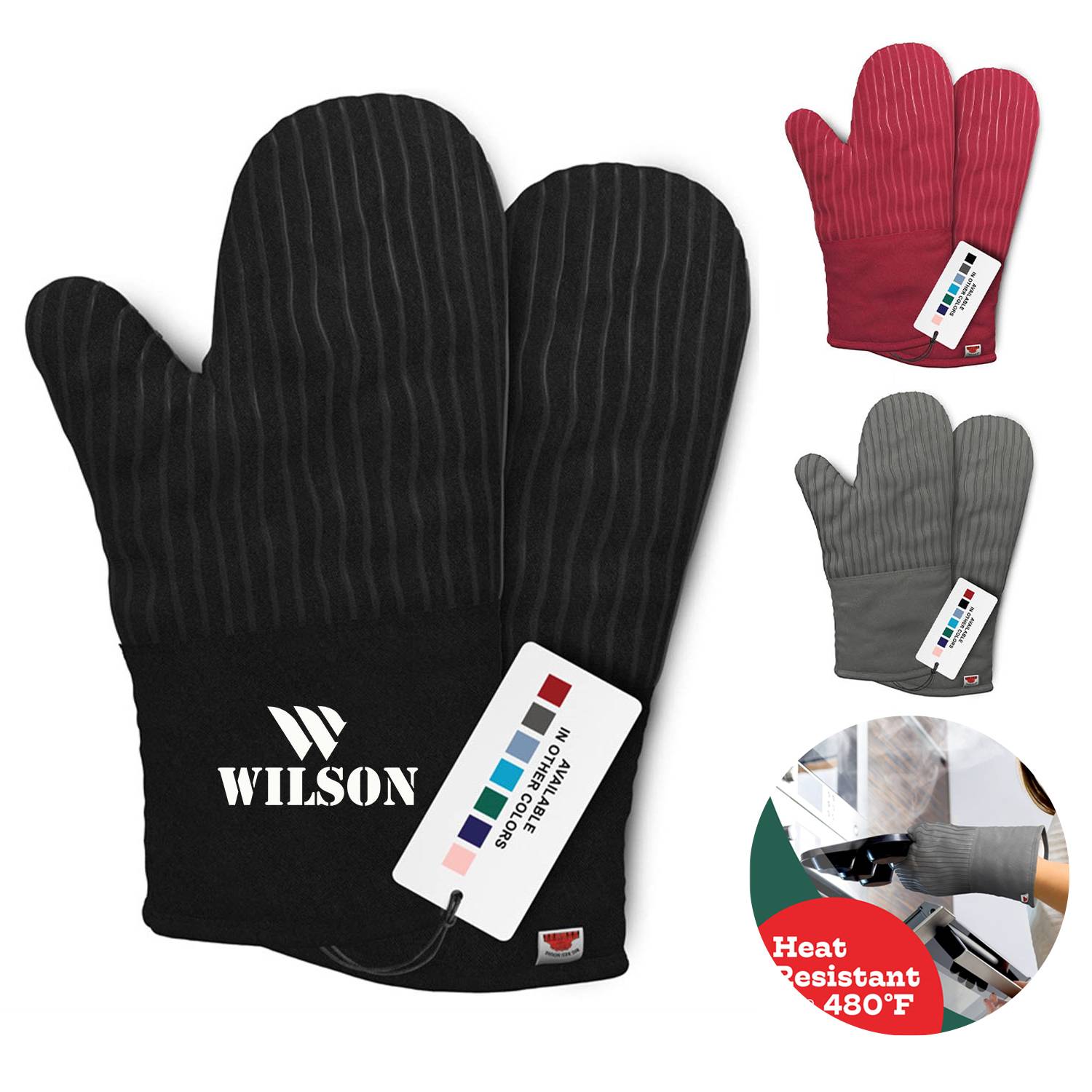Heat-Resistant Oven Mitt 9