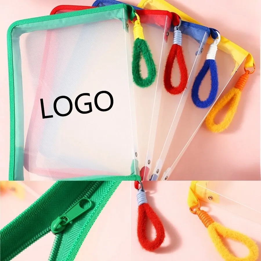 Transparent Zipper File Bags 1