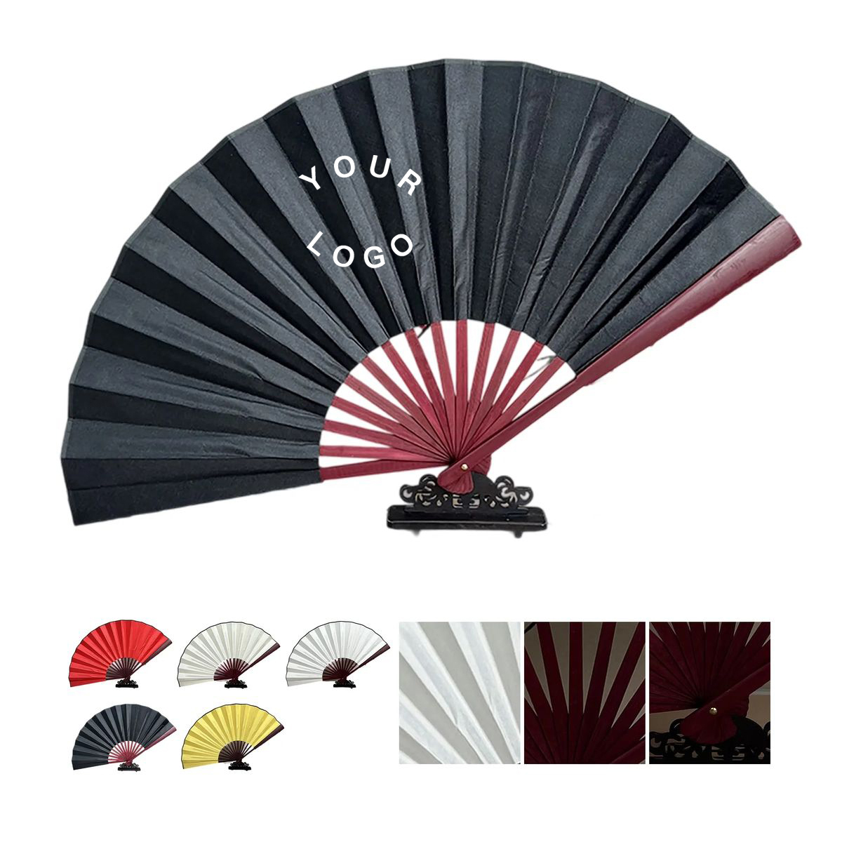 Fabric Display Fan with Base Stand 3