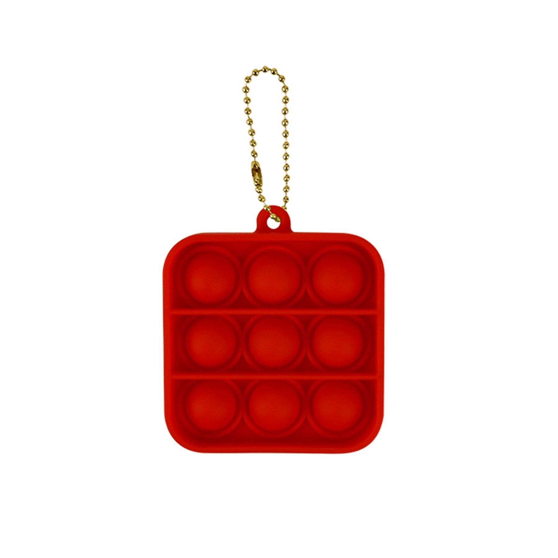 Square-Shaped Push Popping Bubble Keychain 3