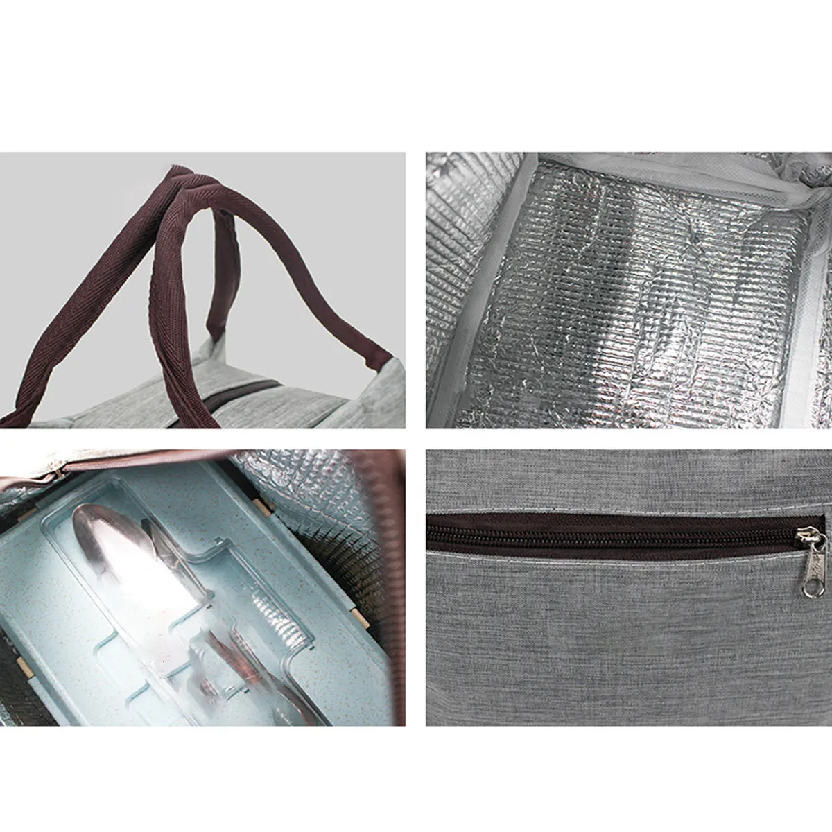 Reusable Insulation Lunch Bag Cooler Handbag 2