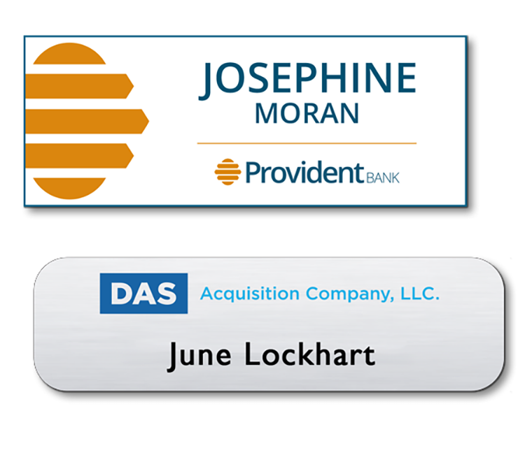 3-6 sq inches Chaos full color UV Printed name badge 5