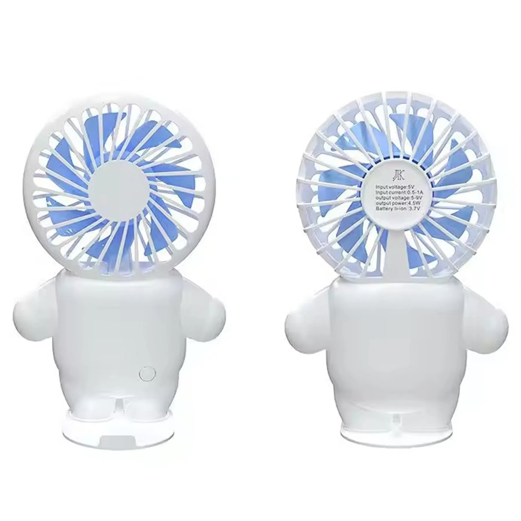 300 mAh Chargeable Cartoon Spaceman Handheld Fan 4