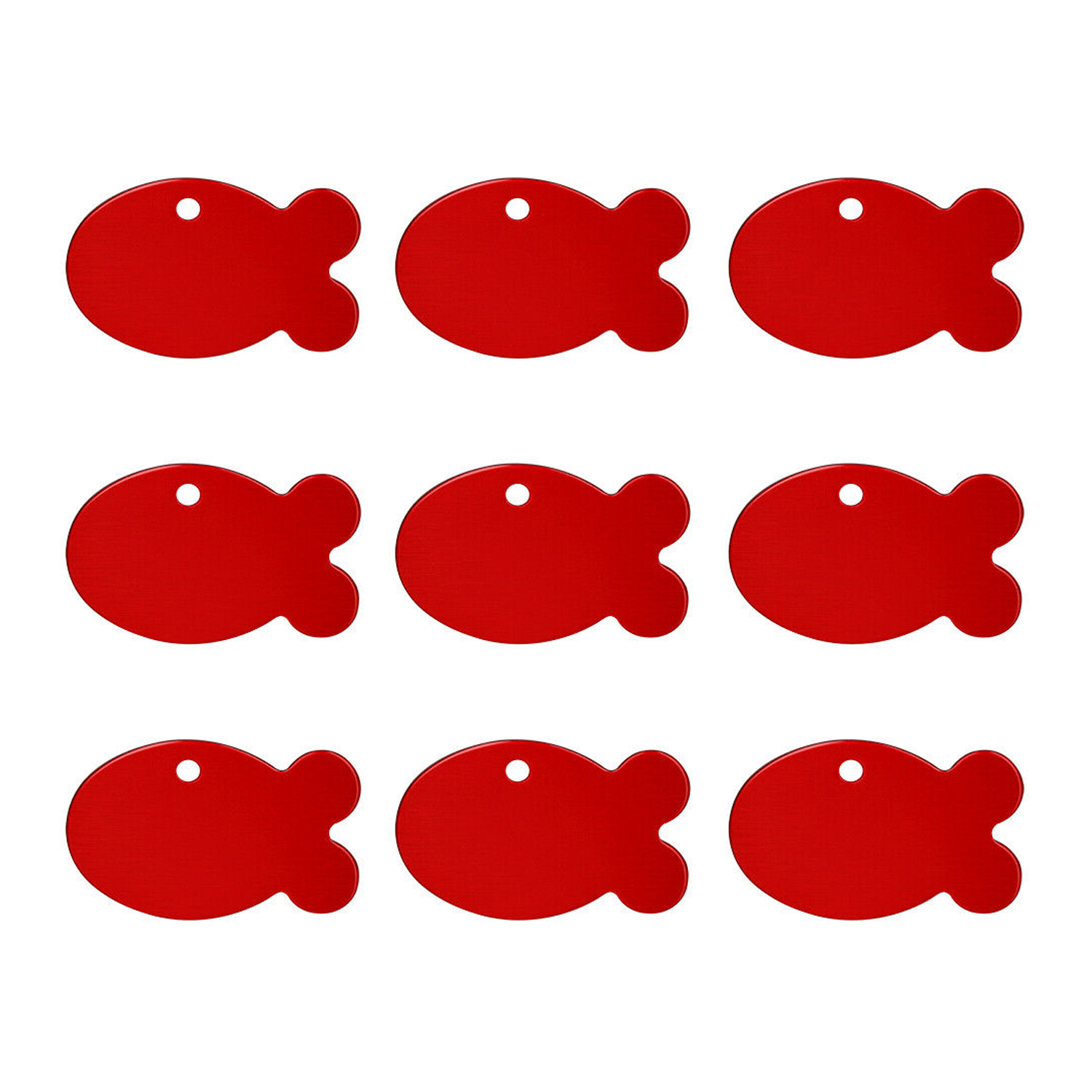 Aluminum Fish Shaped Pet Tag 5