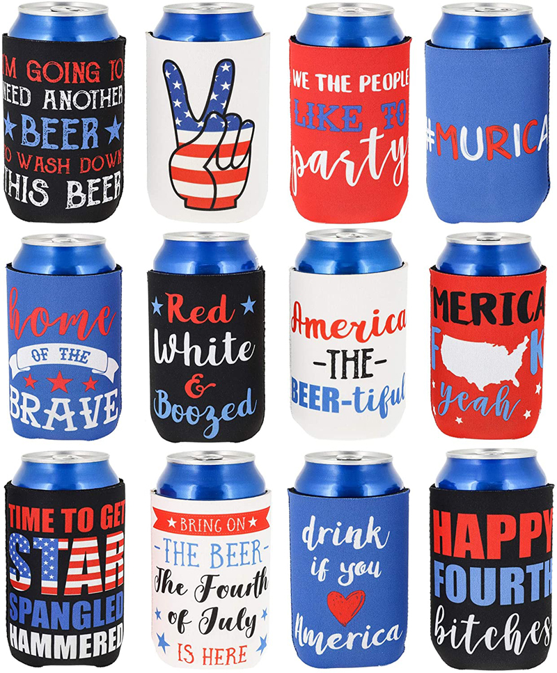 12OZ Full Sublimation Insulated Neoprene Beer Sleeve Covers 1