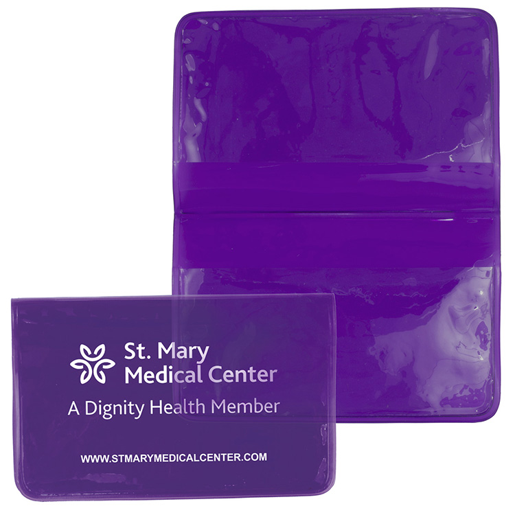 3" W x 2-1/4"H "Majorca" Fold Over Wallet Style Colorful Vinyl Pouch 18