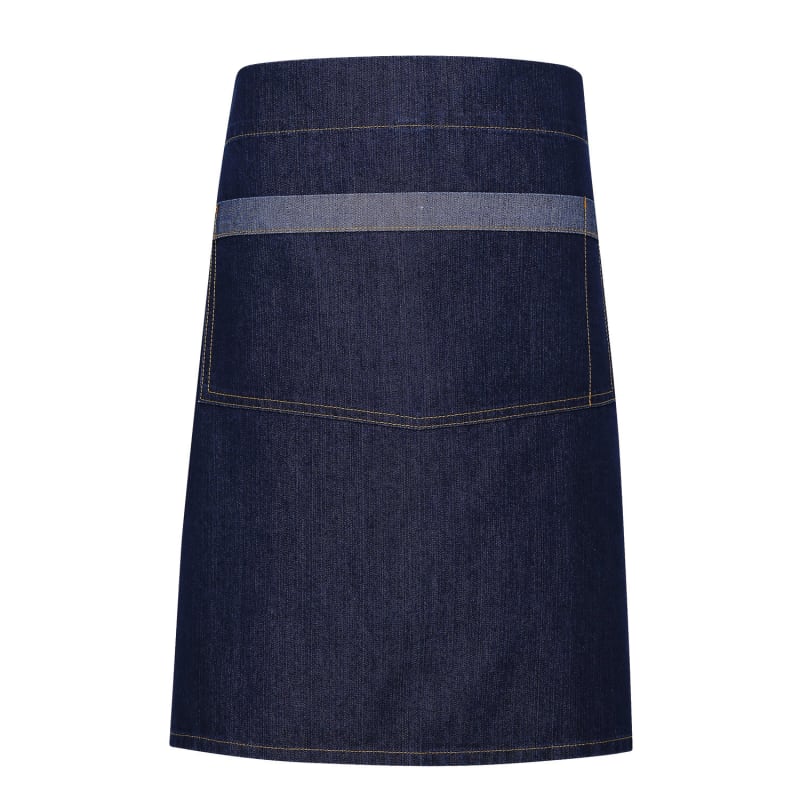 Artisan Collection By Reprime Unisex Domain Contrast Denim Waist Apron 11