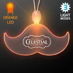 Acrylic Mustache Shape Necklace with LED 4