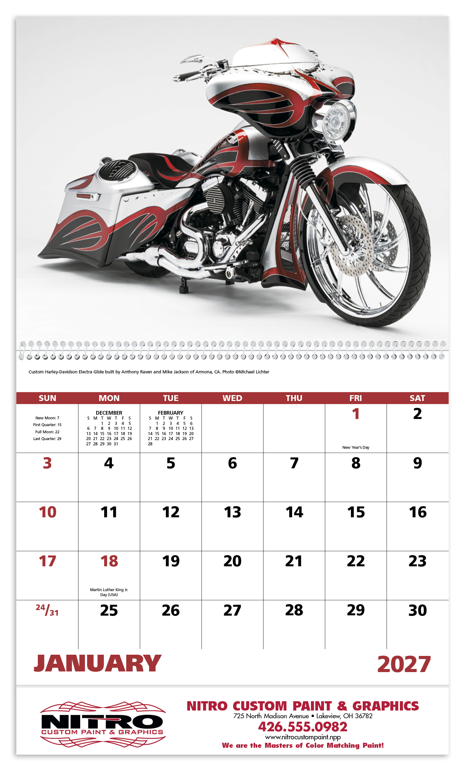 Good Value™ Motorcycles - Spiral Calendar 66