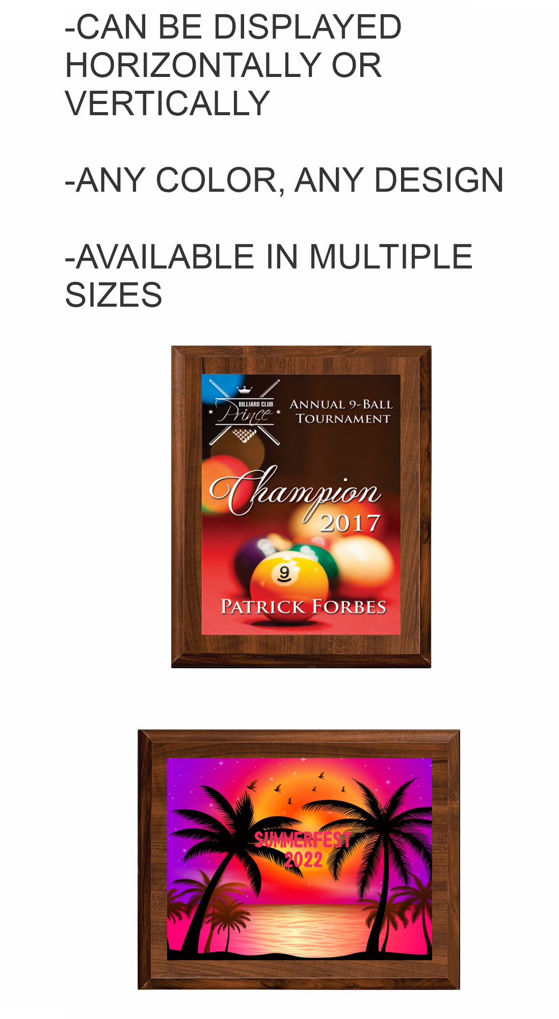 Sublimated Plaque (7 x 9") 3