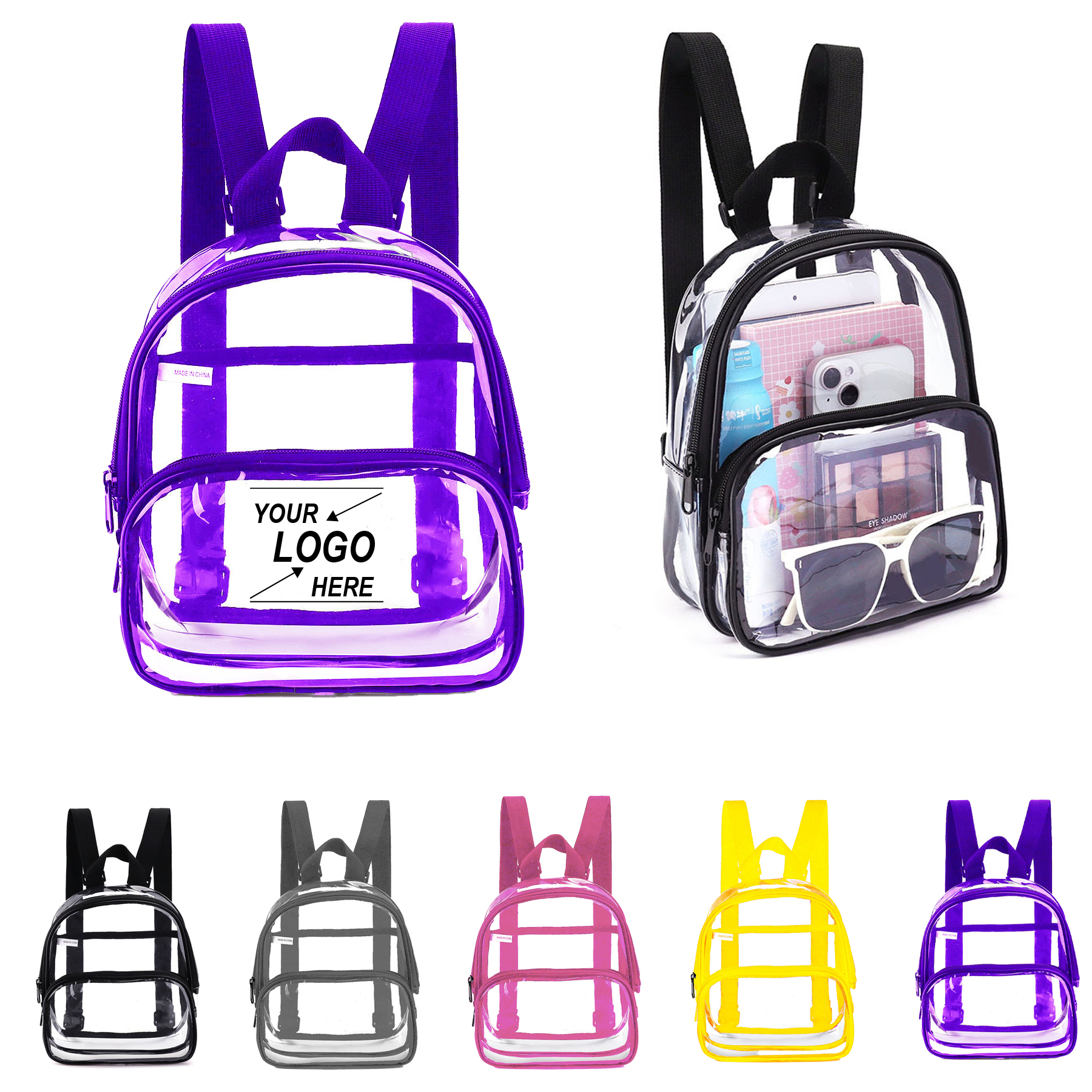 Clear Heavy Duty Security Backpack for School and Work