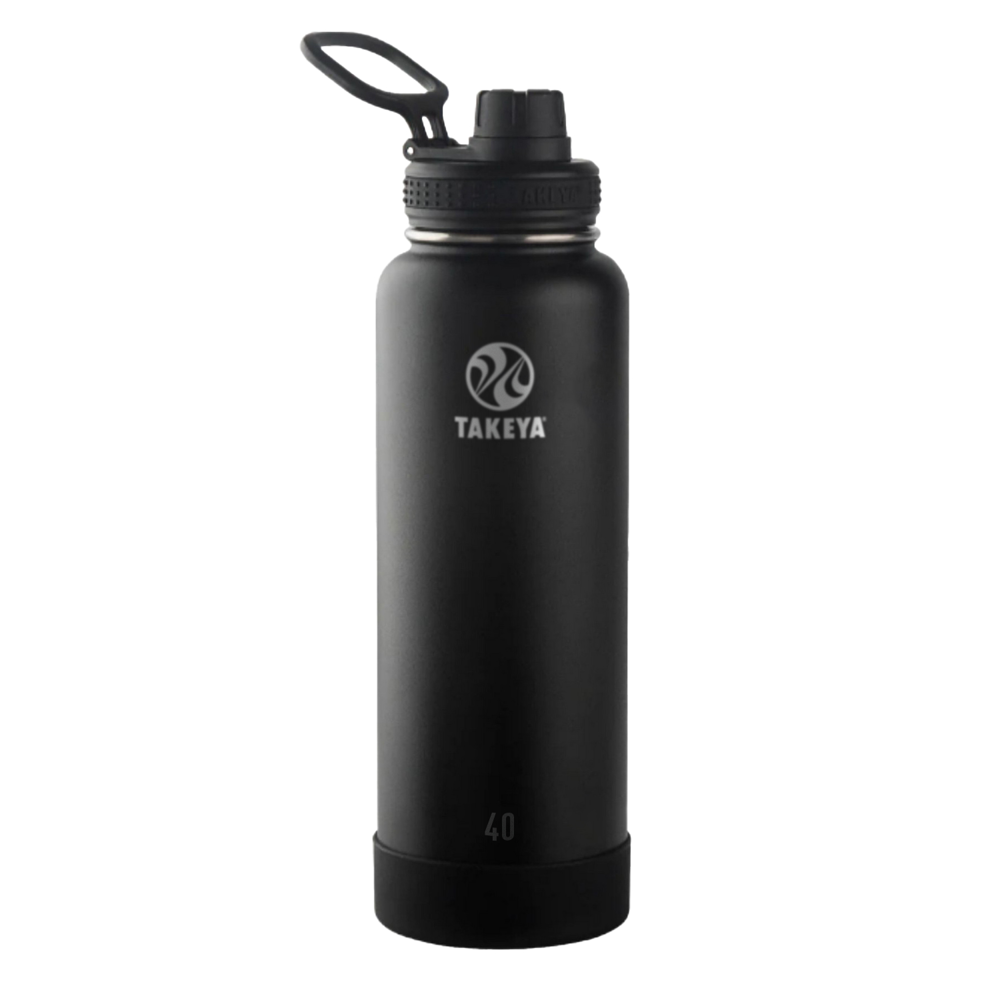 40 oz Takeya® Stainless Steel Insulated Active Water Bottle w/ Spout Lid