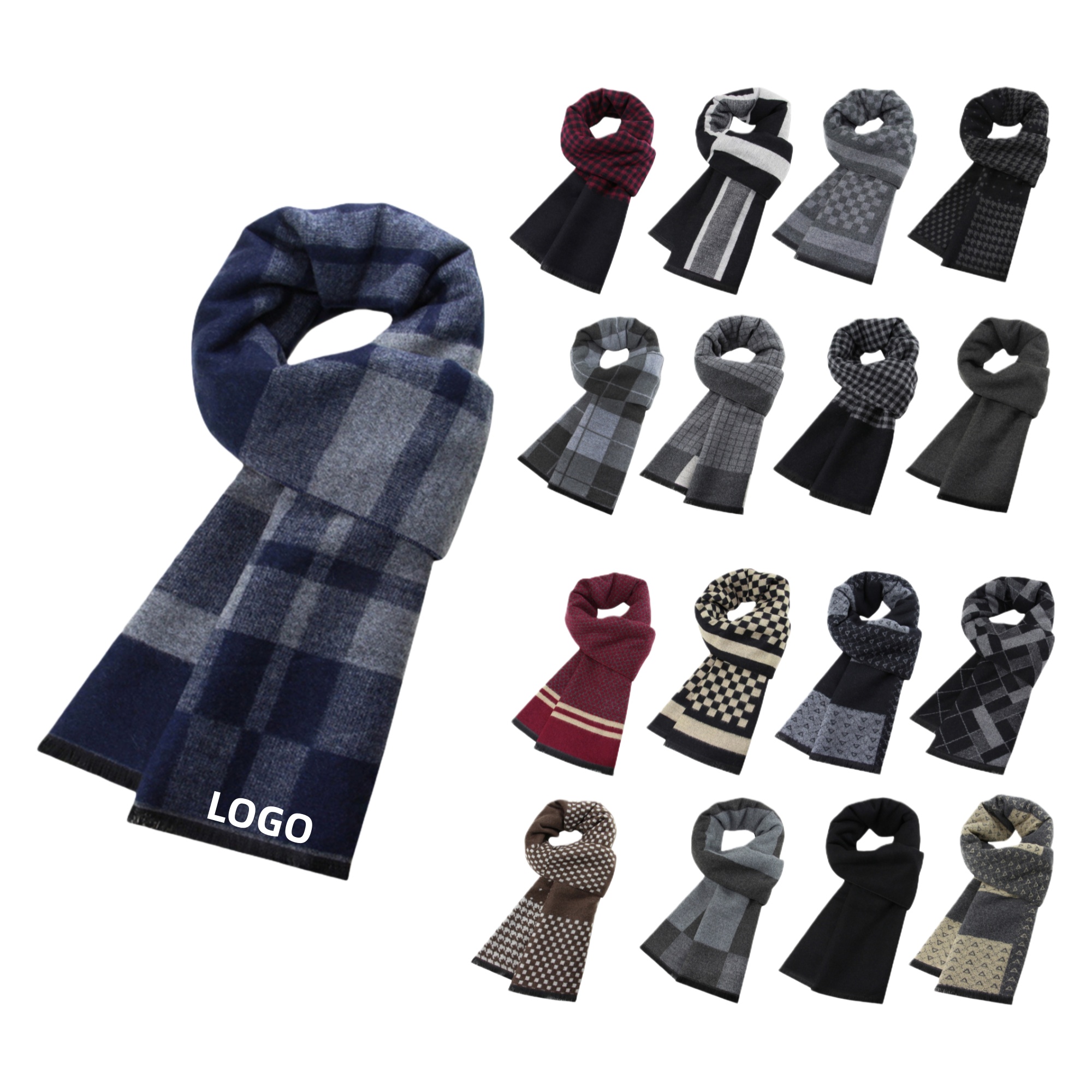 Cashmere Plaid Scarve 2