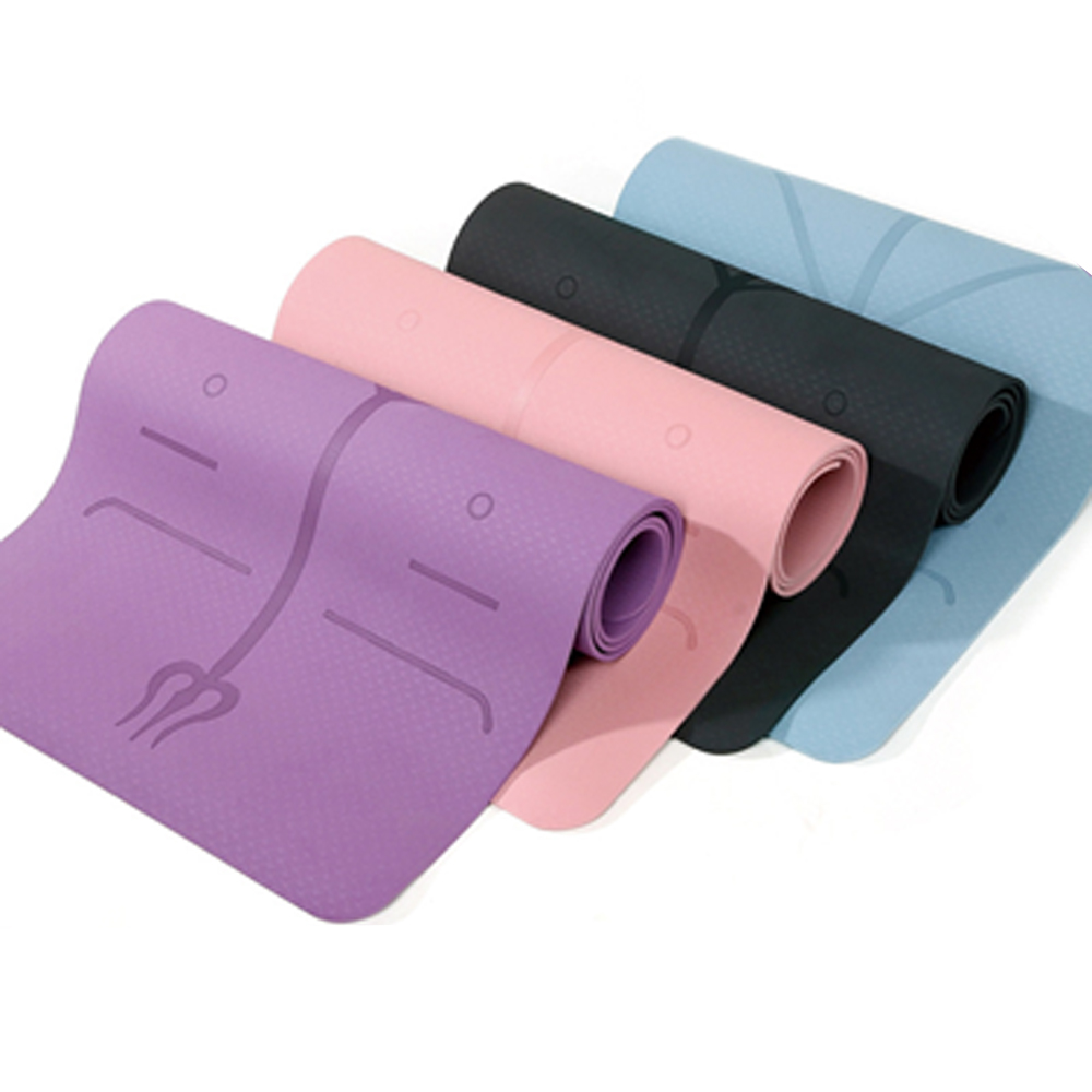 Soft TPE soundproof, shockproof and anti-slip fitness home thickened yoga mat 2