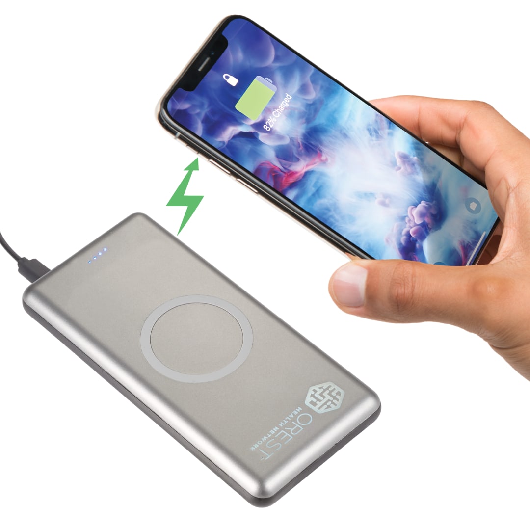 UL Listed Light Up Qi 10000 Wireless Power Bank 8