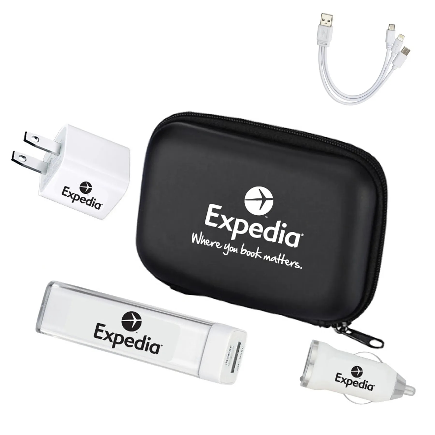 Traveler Plastic Power Bank Gift Set 3