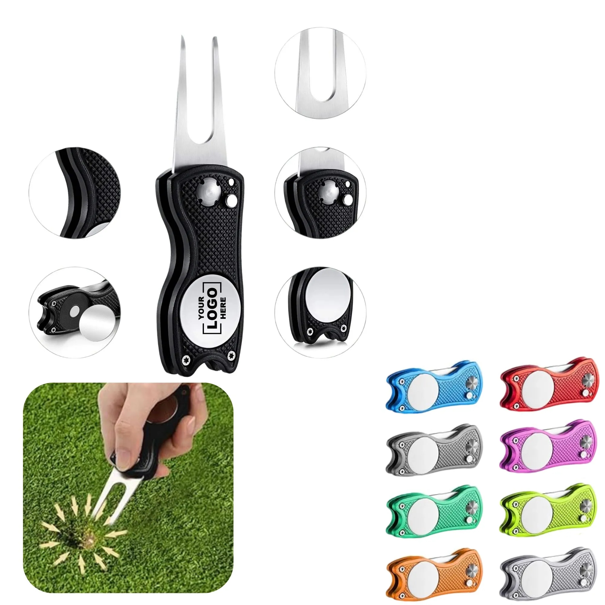 Foldable Golf Green Fork