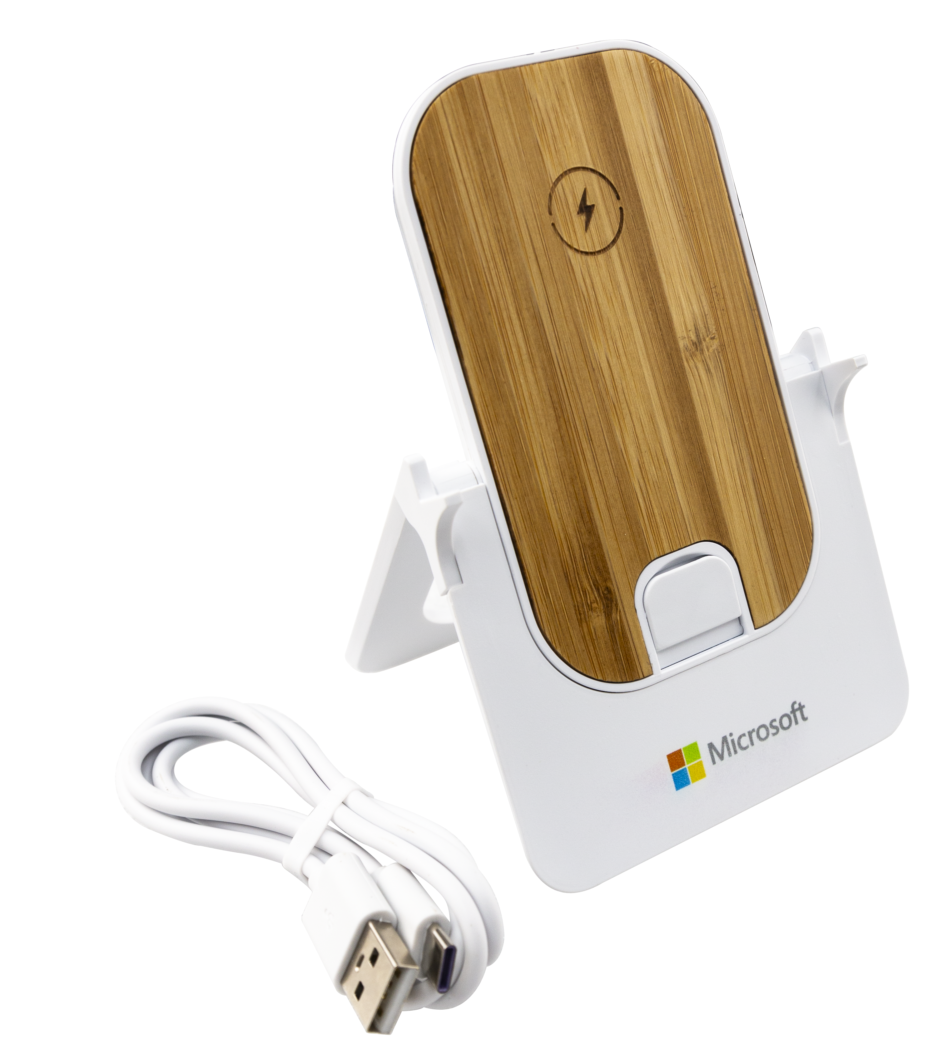 Eco Folding Bamboo Charging Stand