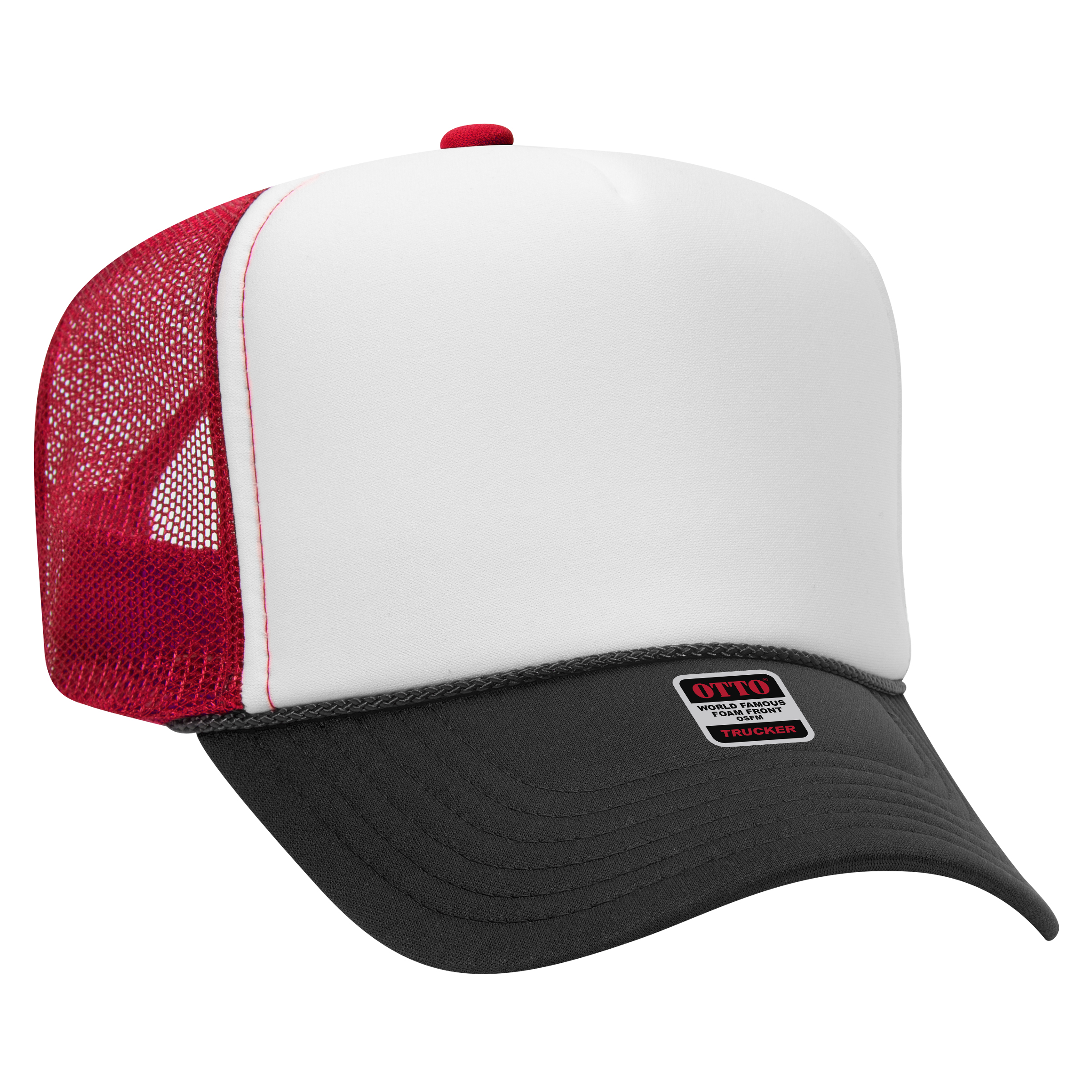 OTTO CAP® 5 Panel High Crown Mesh Back Trucker Hat 41