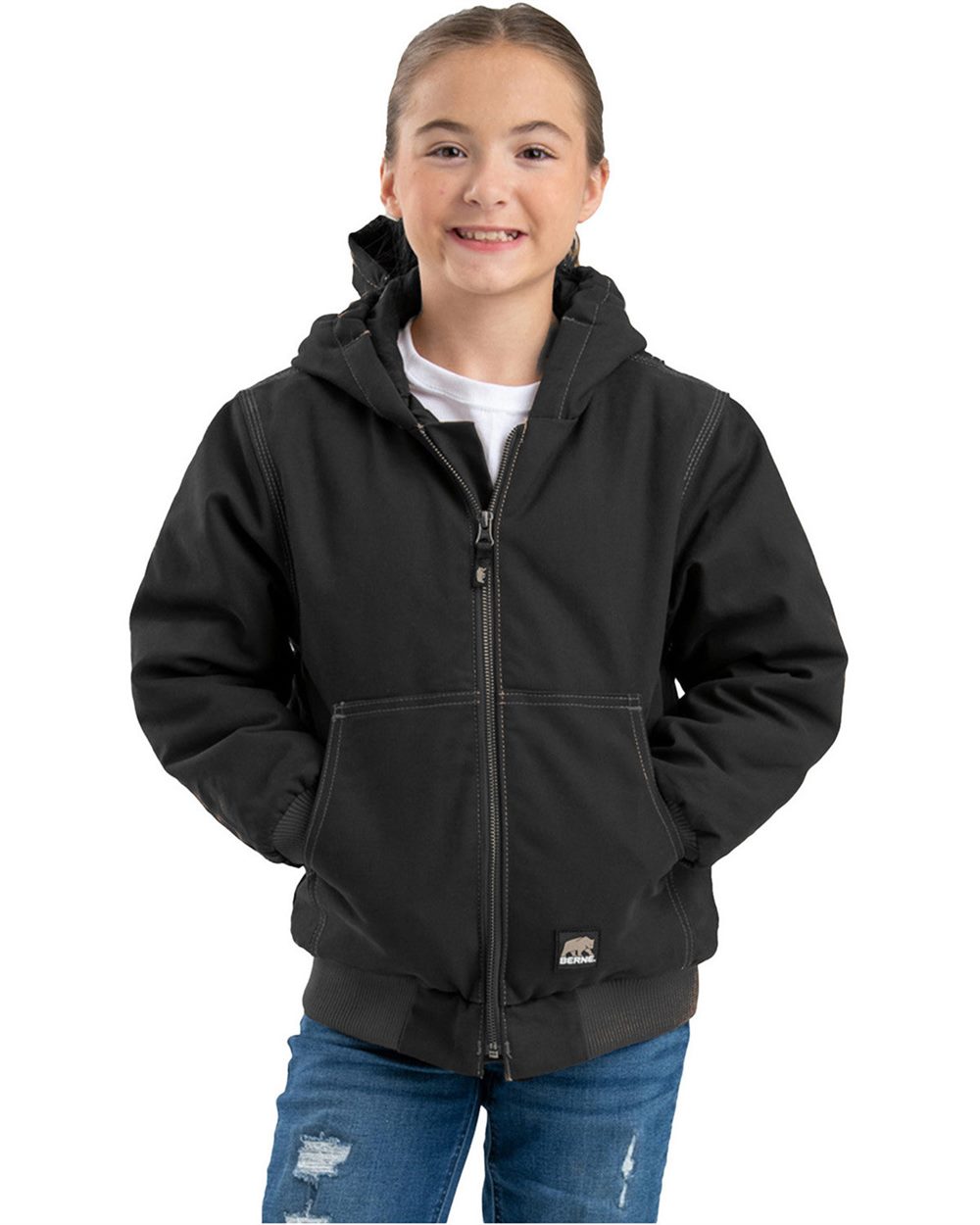 Youth Highland Softstone Duck Hooded Jacket - BHJ61 8