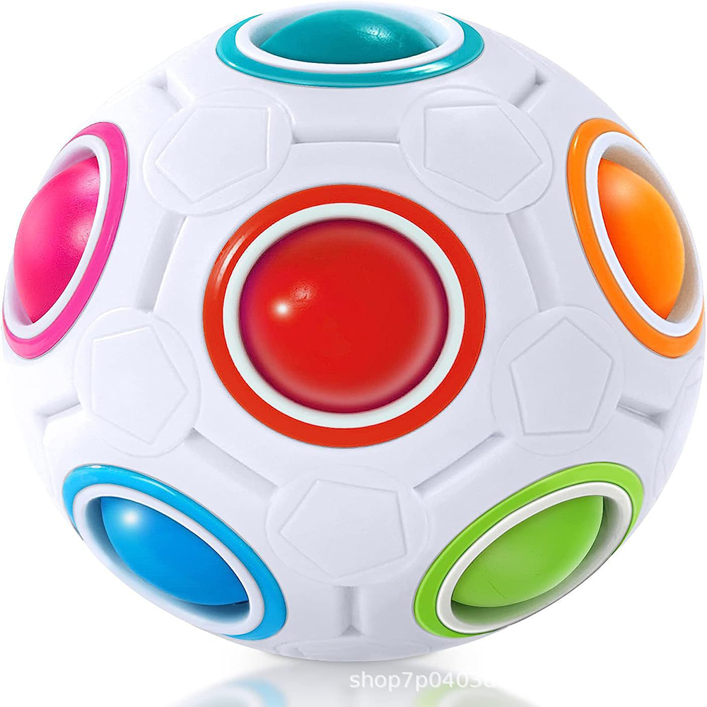 Press TheRainbow Ball Cube Toy 6