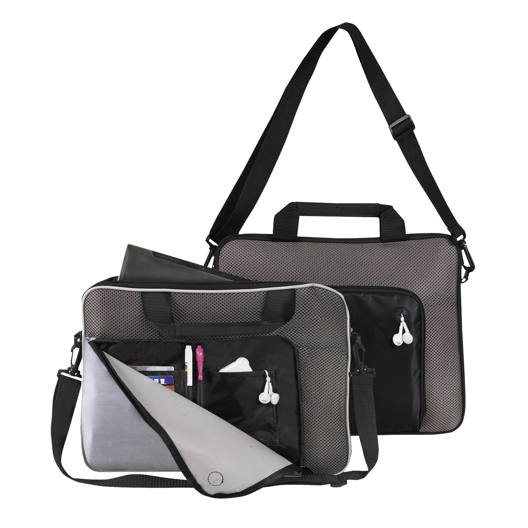 600D Poly 15" Padded Notebook Briefcase 10